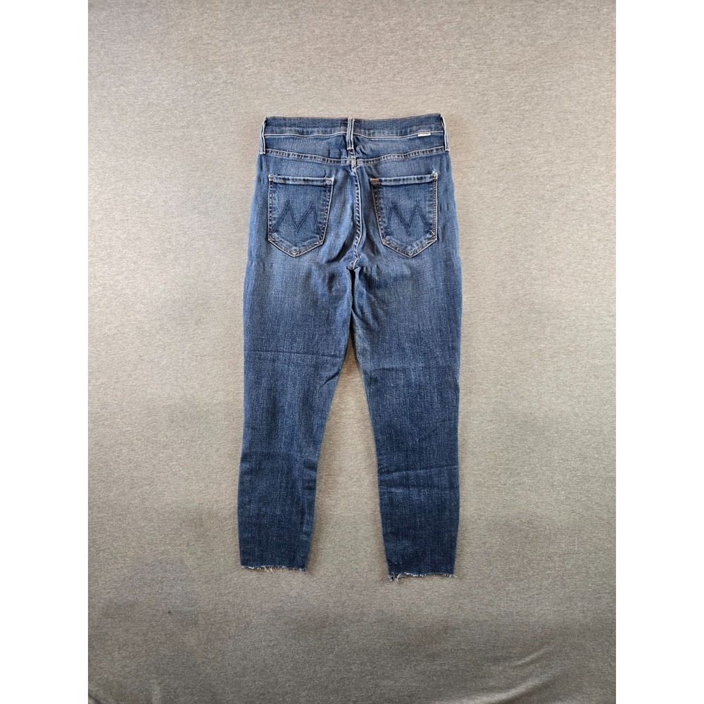 MOTHER JEANS Size 27 'The Stunner Zip Two Step Fray - Girl Crush' (Mid-Rise) - Picture 2 of 16
